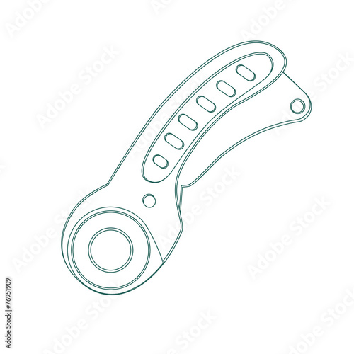 circular cutter, cutter for patchwork, for fabric and paper