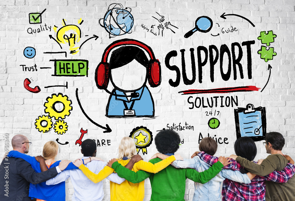 Support Solution Advice Help Care Satisfaction Quality Concept Support Solution Advice Help Care Satisfaction Quality Concept