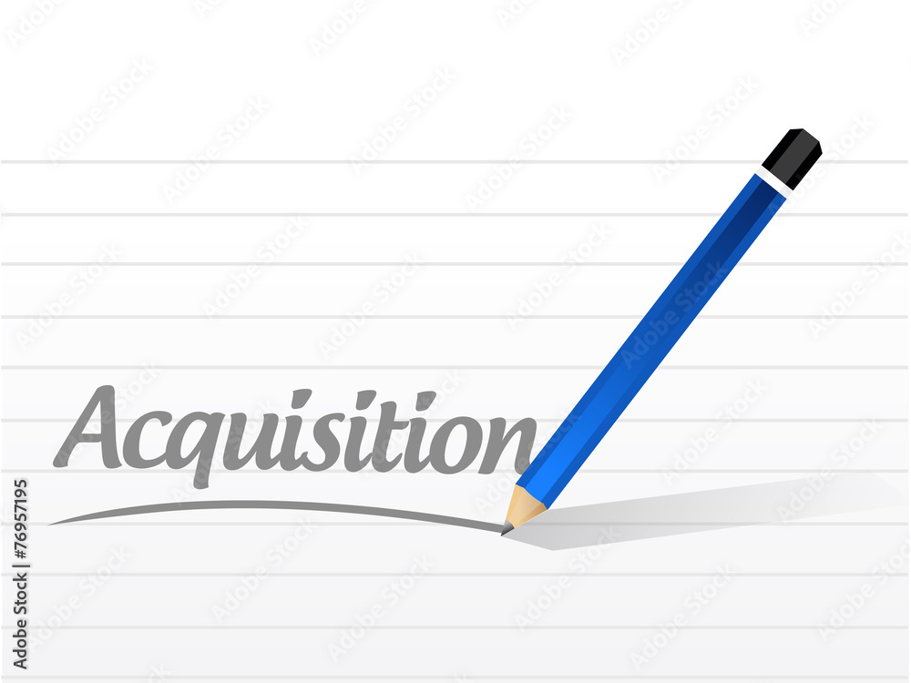acquisition message sign illustration design acquisition message sign illustration design