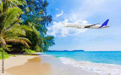 Tropical holidays on the sunny beach