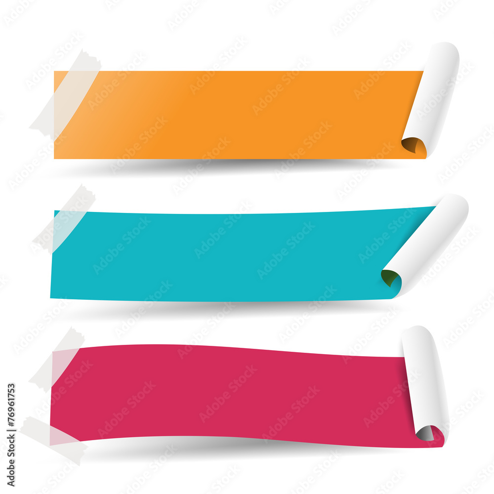 Paper tag banner vector illustration 003