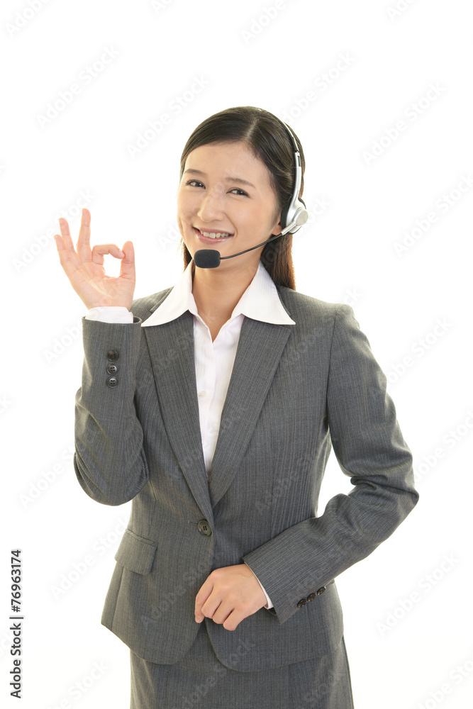 笑顔のオペレーター 笑顔のオペレーター