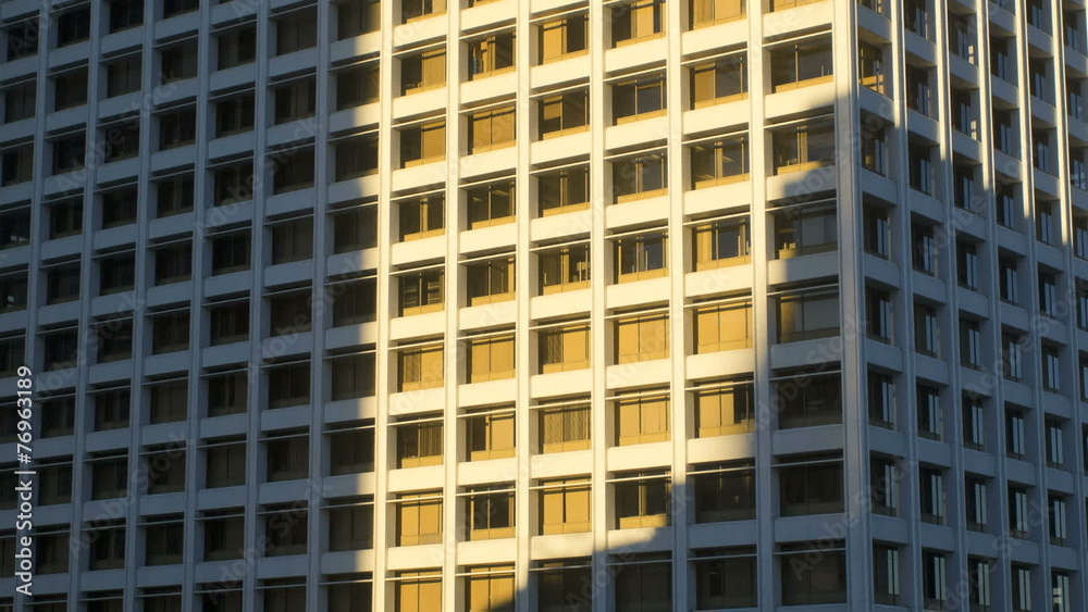 Time lapse Los Angeles sunrise shadow commuter traffic building California USA Time lapse Los Angeles sunrise shadow commuter traffic building California USA