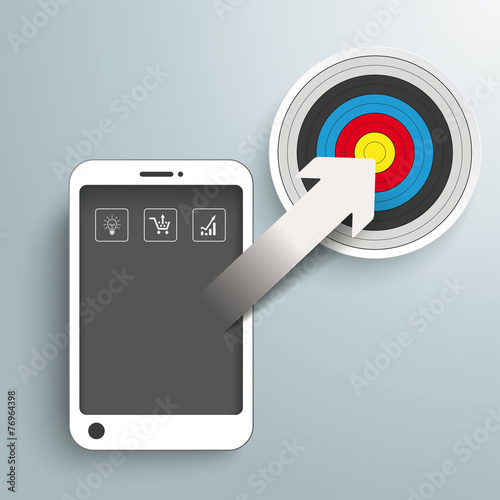 Smartphone Arrow Target PiAd