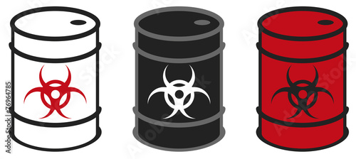 tonneaux futs toxiques picto vecteurs 3