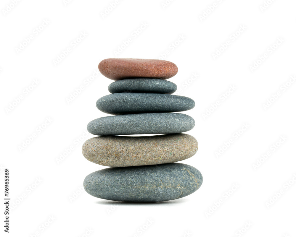 pyramid of stones isolated on white pyramid of stones isolated on white