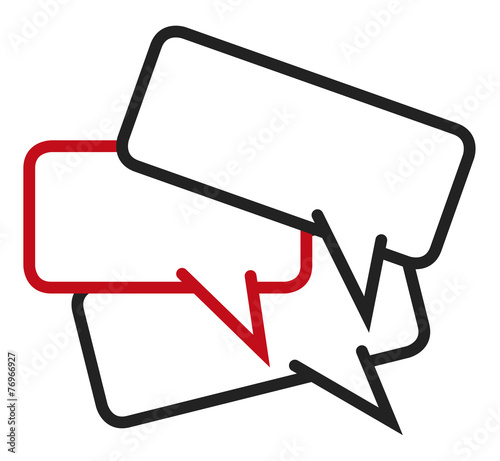 bulles conversation picto vecteurs
