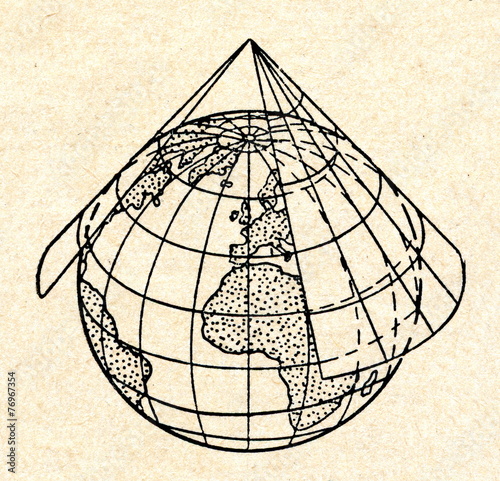 Conic map projection