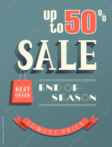 SALE background with fifty percent dicount