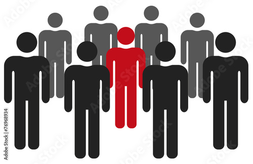 groupe + leader réunion picto vecteurs