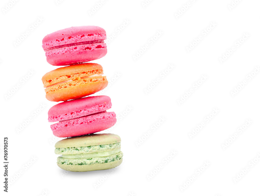 Macaroons on white background Macaroons on white background