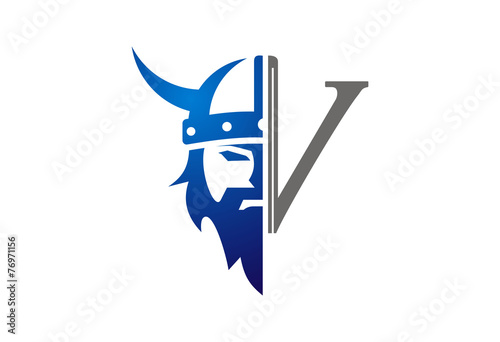 Viking icon vector logo