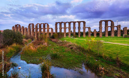 Roman aqueduct. Merida, Spain