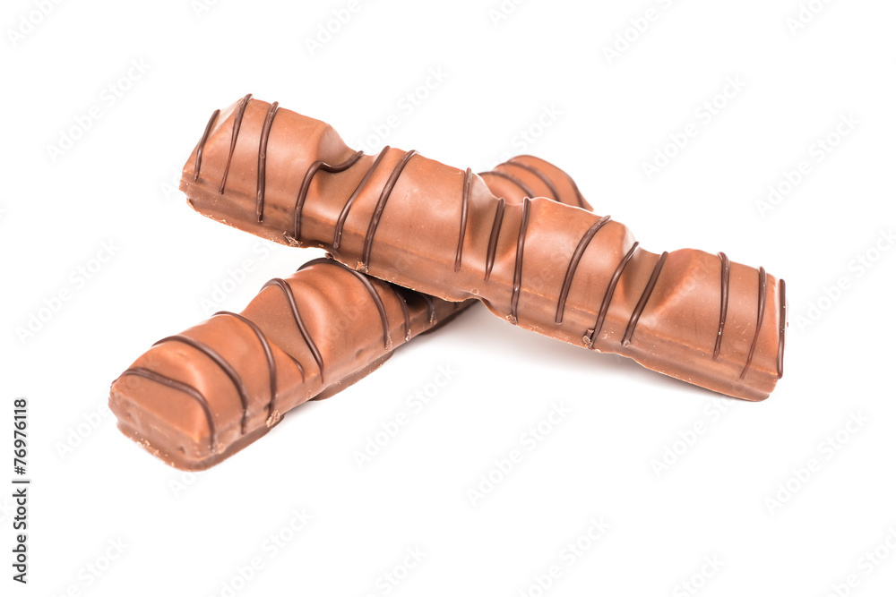 Chocolate Bars Isolated On White Chocolate Bars Isolated On White