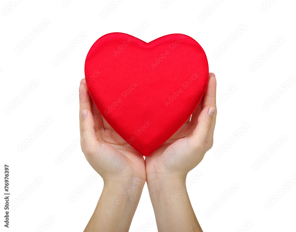 Obraz premium Red heart in hand