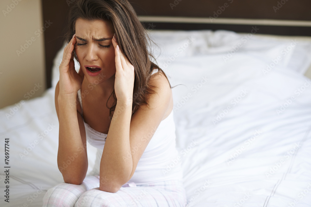 Huge pain of head after waking up Huge pain of head after waking up