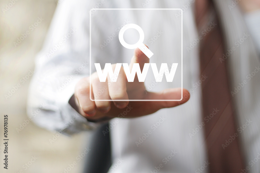 Business button web www icon search sign