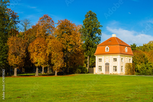House in Autumn Colored Park-Moritzburg,Germany