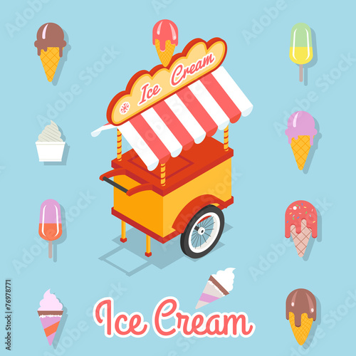 Flat ice cream