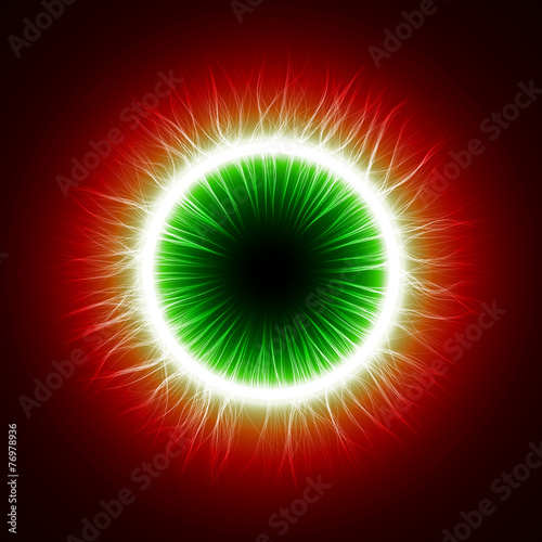 devil's eye (inner simple,outer turbulenced lines version)