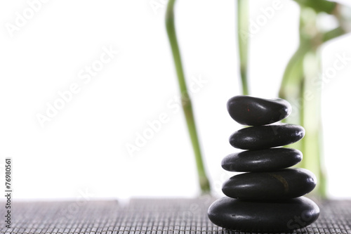 Stack of spa stones