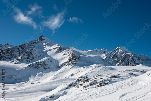 Snow mountains in Austria