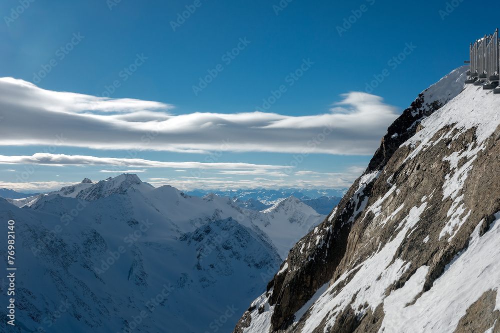 Naklejka premium Snow mountains in Austria