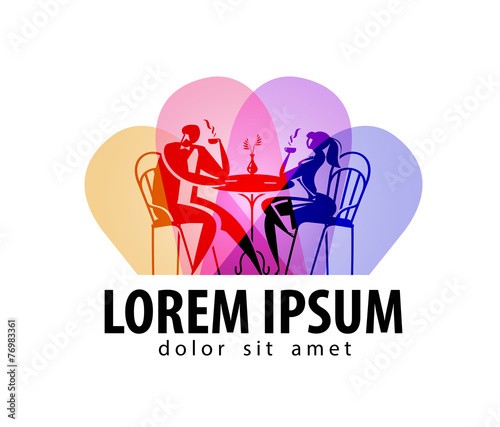 restaurant vector logo design template. Cafe or cafeteria icon.