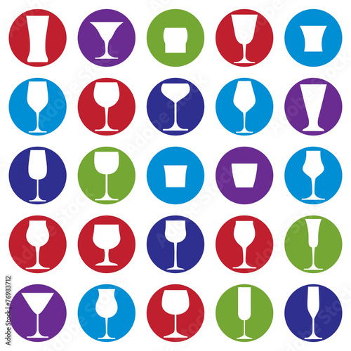 Classic goblets collection – martini, wineglass, cognac and wh