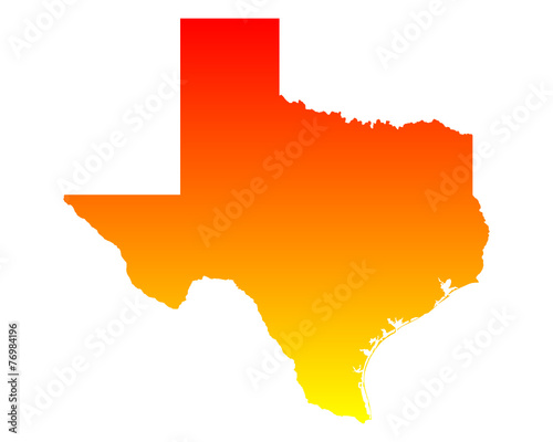 Karte von Texas
