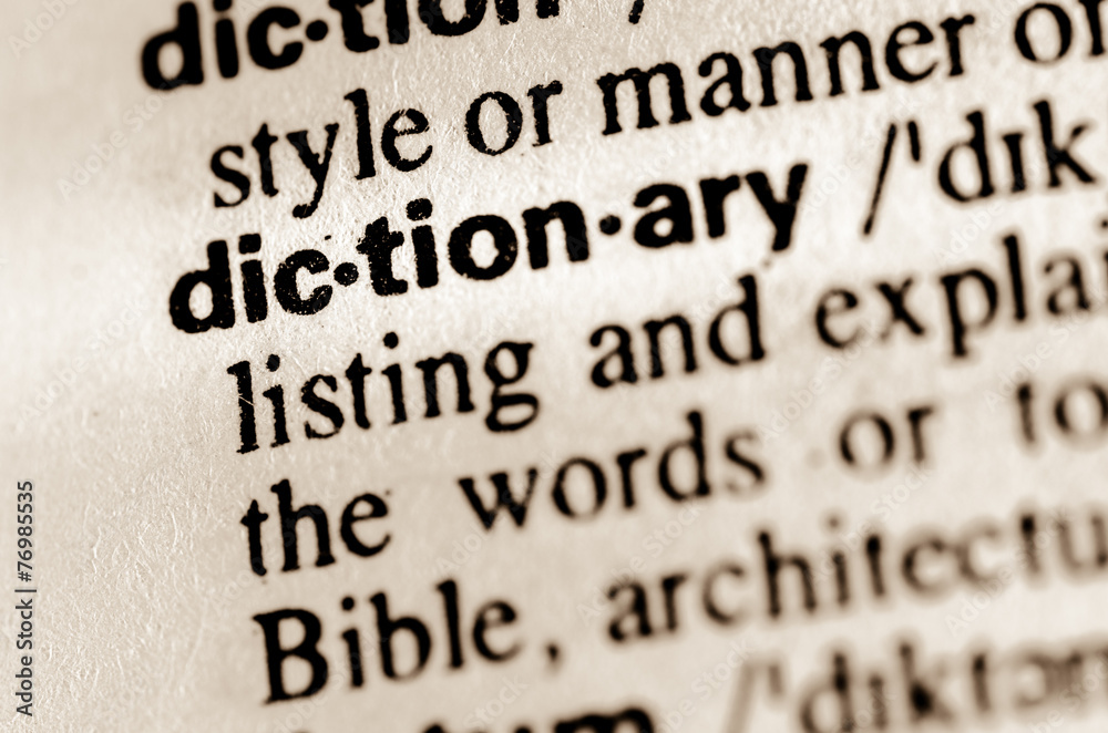 Obraz premium word dictionary