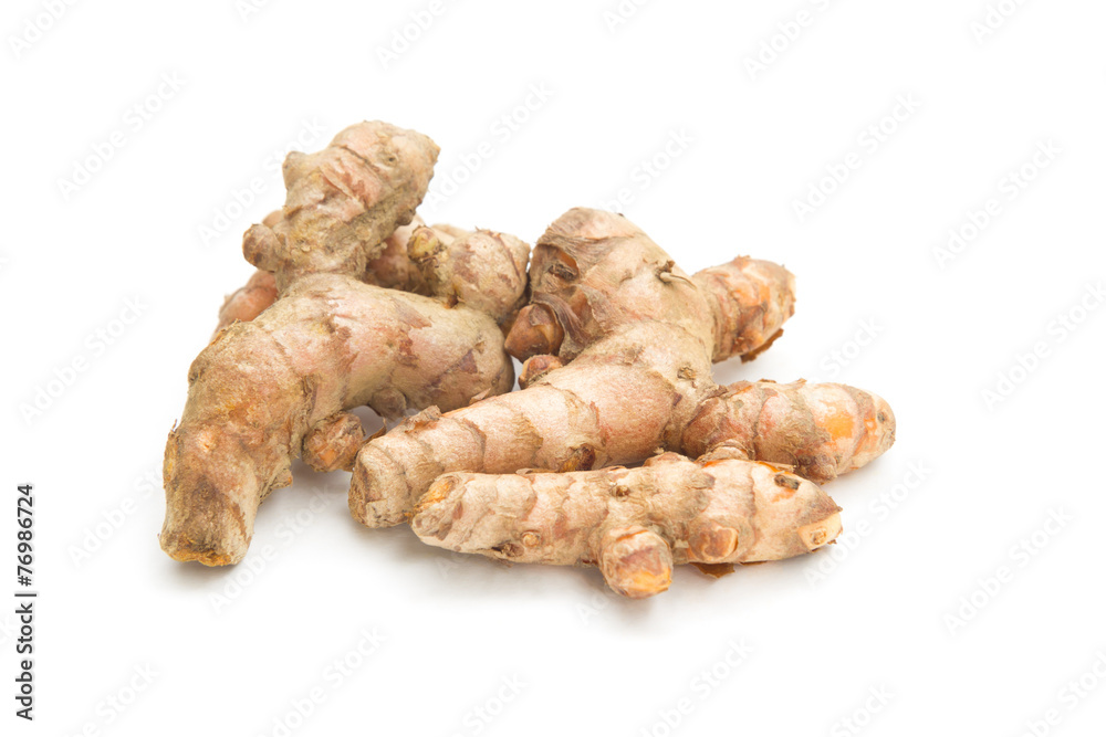 Turmeric isolated on white background Turmeric isolated on white background
