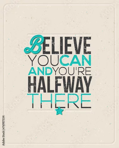 Obraz Cytat projekt typograficzny - ilustracji wektorowych