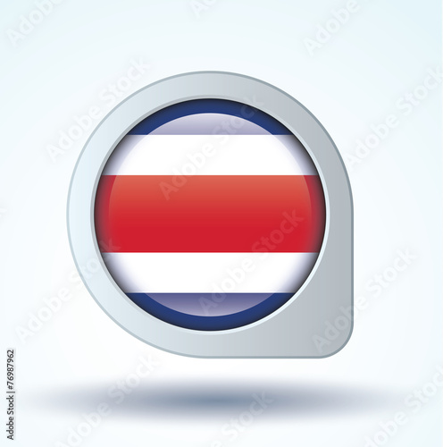 Free Download Flag of Costa rica, vector illustration - GFXLoad