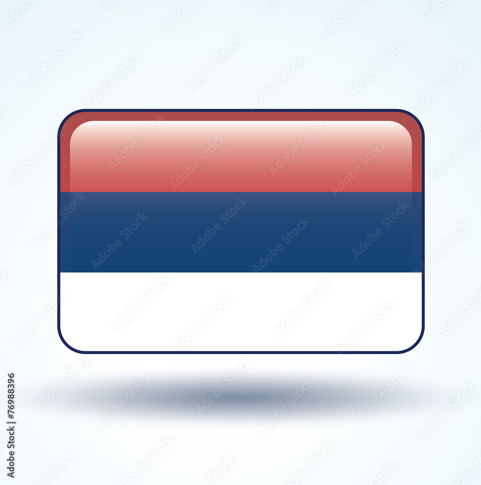Flag of Serbia, vector illustration Flag of Serbia, vector illustration