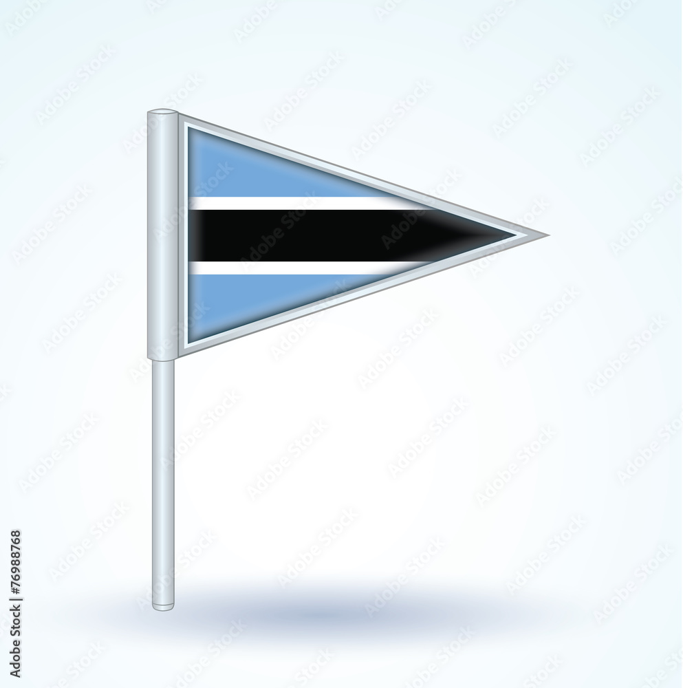 Flag of Botswana, vector illustration Flag of Botswana, vector illustration