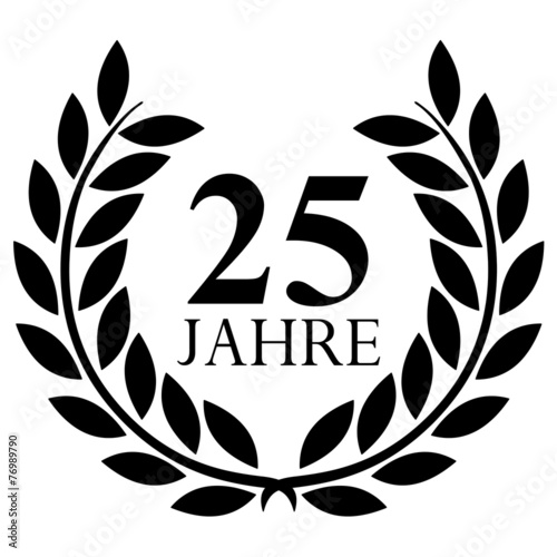 Lorbeerkranz. 25 jahre jubiläum