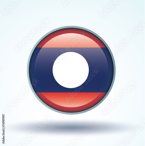 Flag of Laos, vector illustration