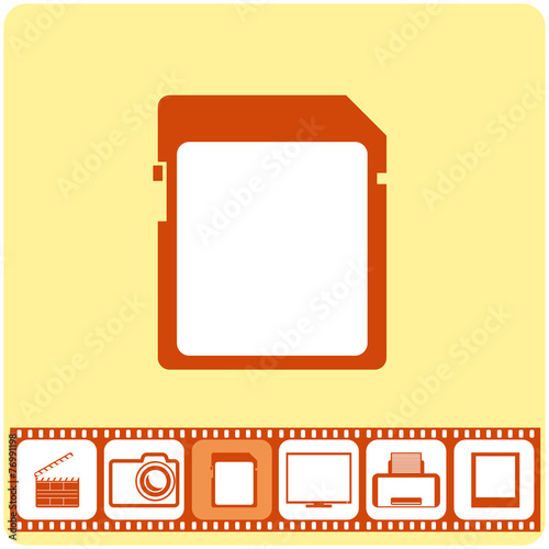 Photo services, vector illustration.