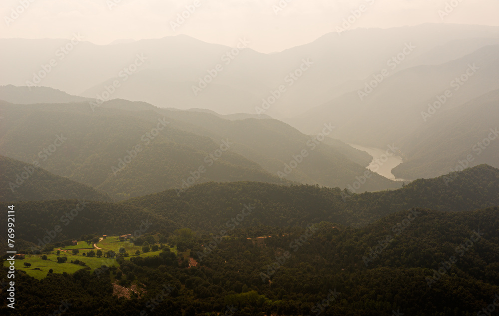 Obraz premium landscape with fog