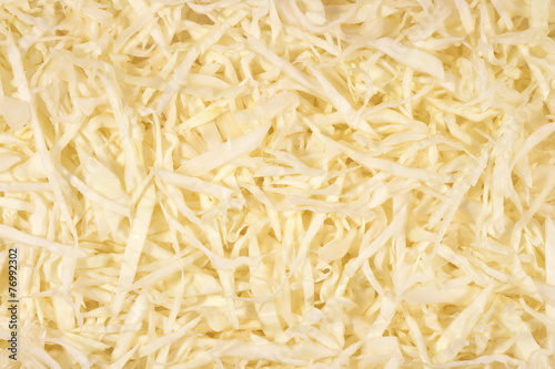 Chopped white cabbage as background