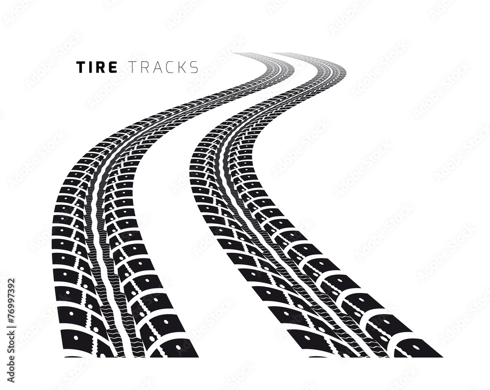 Tire tracks