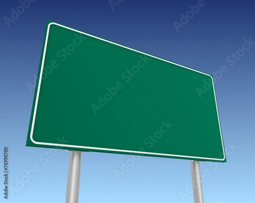 blank sign