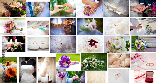 wedding collage