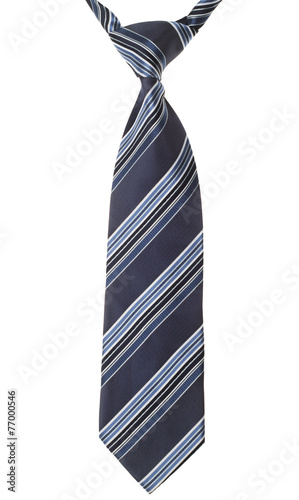 Photographie a necktie on white background
