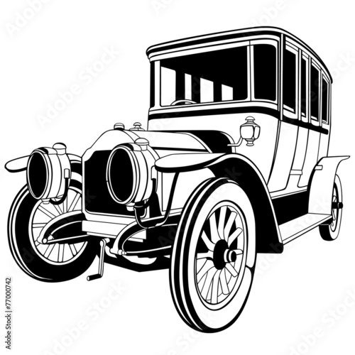 large vintage car
