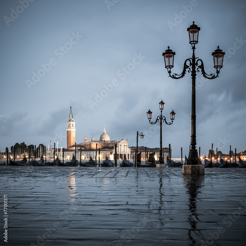 Grand Canal on a cloudy day, Venice. © Frédéric Prochasson