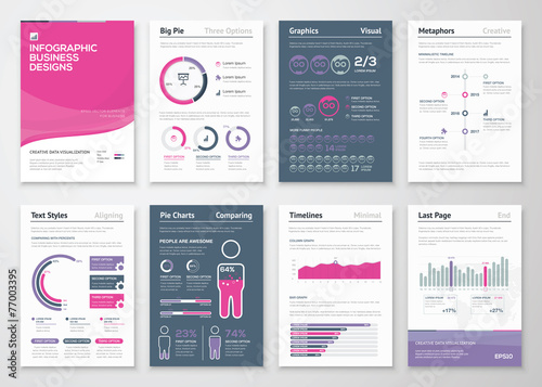 Infographics business elements and vector design illustrations