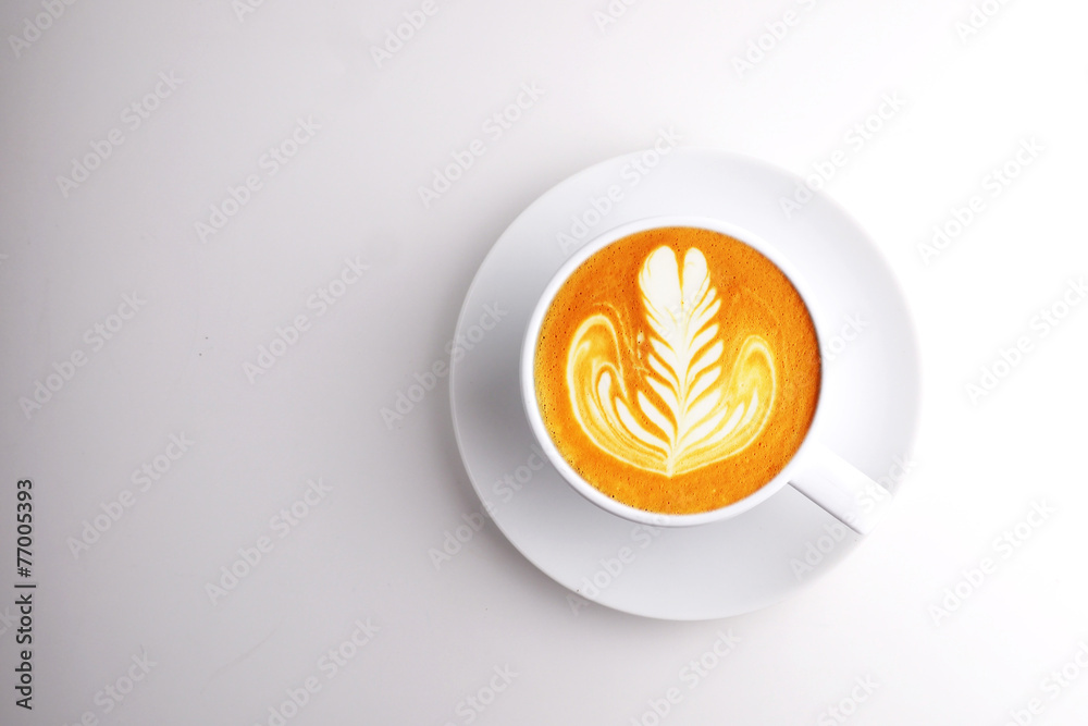 Obraz premium cup of coffee latte a