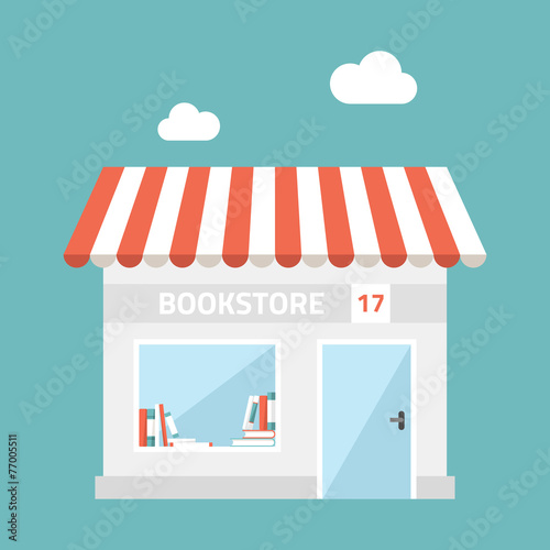 Flat design vector illustration of small business concept